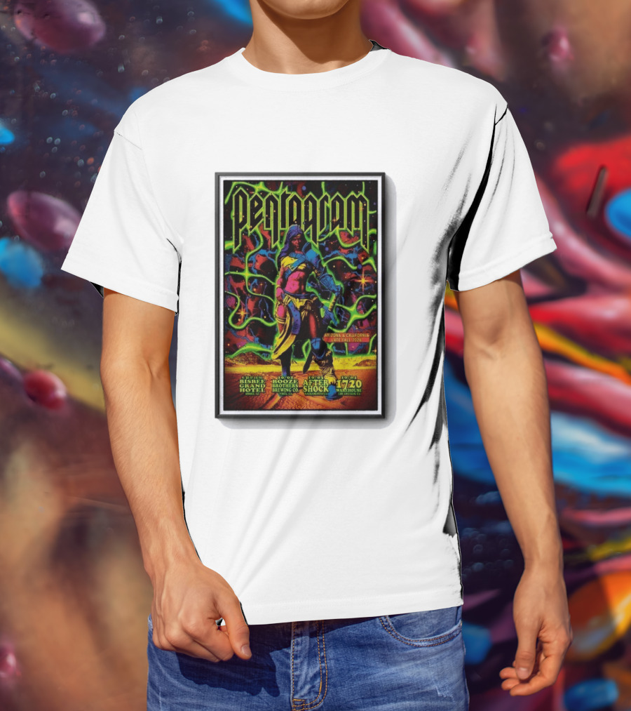 Pentagram Arizona California Late Fall 2026 Bisbee Grand Hotel Brothers Brewing Co After Shock Warehouse T-Shirt