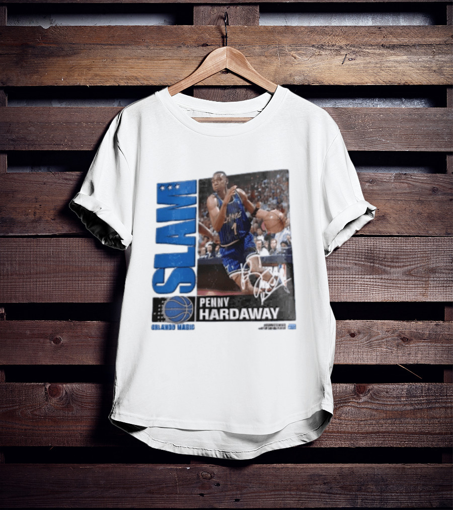 SLAM Top 500 Penny Hardaway Basketball Orlando Magic Jersey T-Shirt