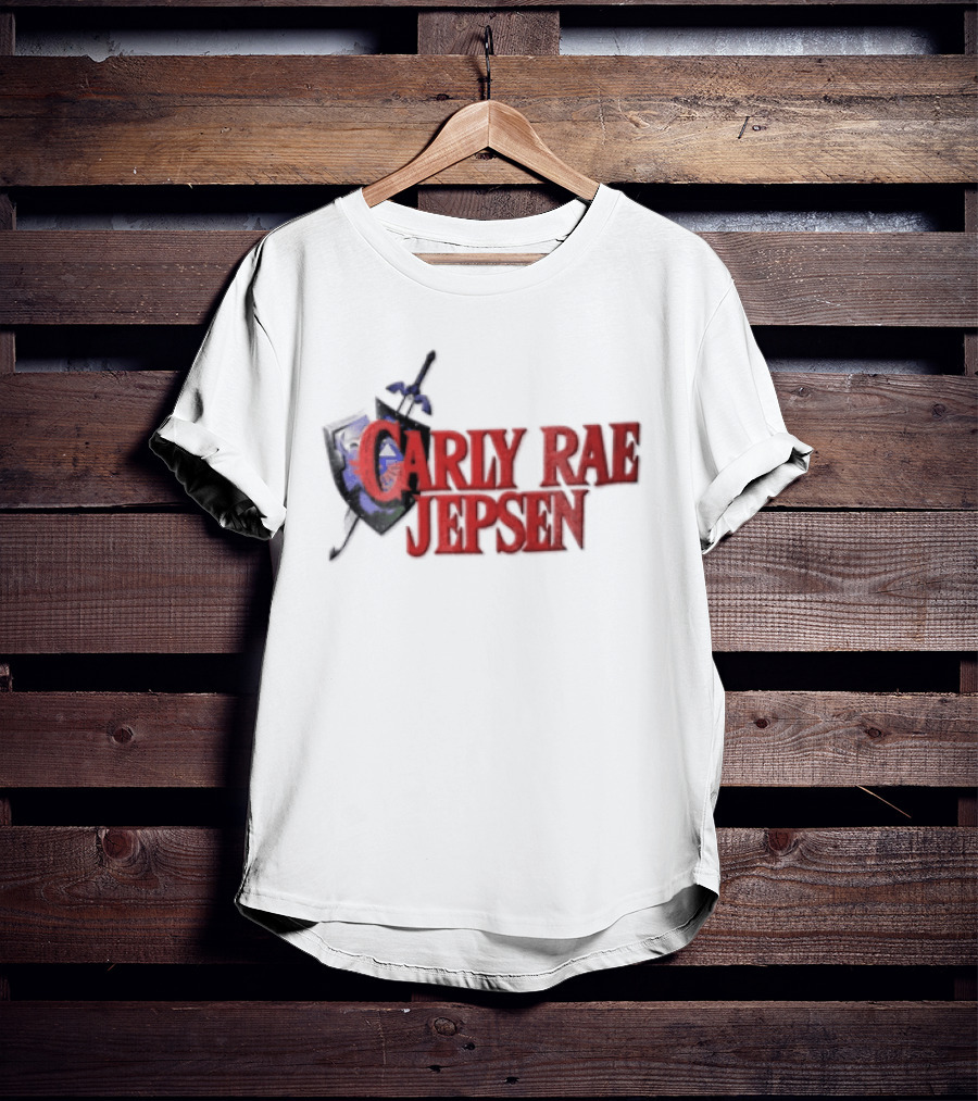 Carly Rae Jepsen The Legend Of Zelda Parody Shield Sword T-Shirt