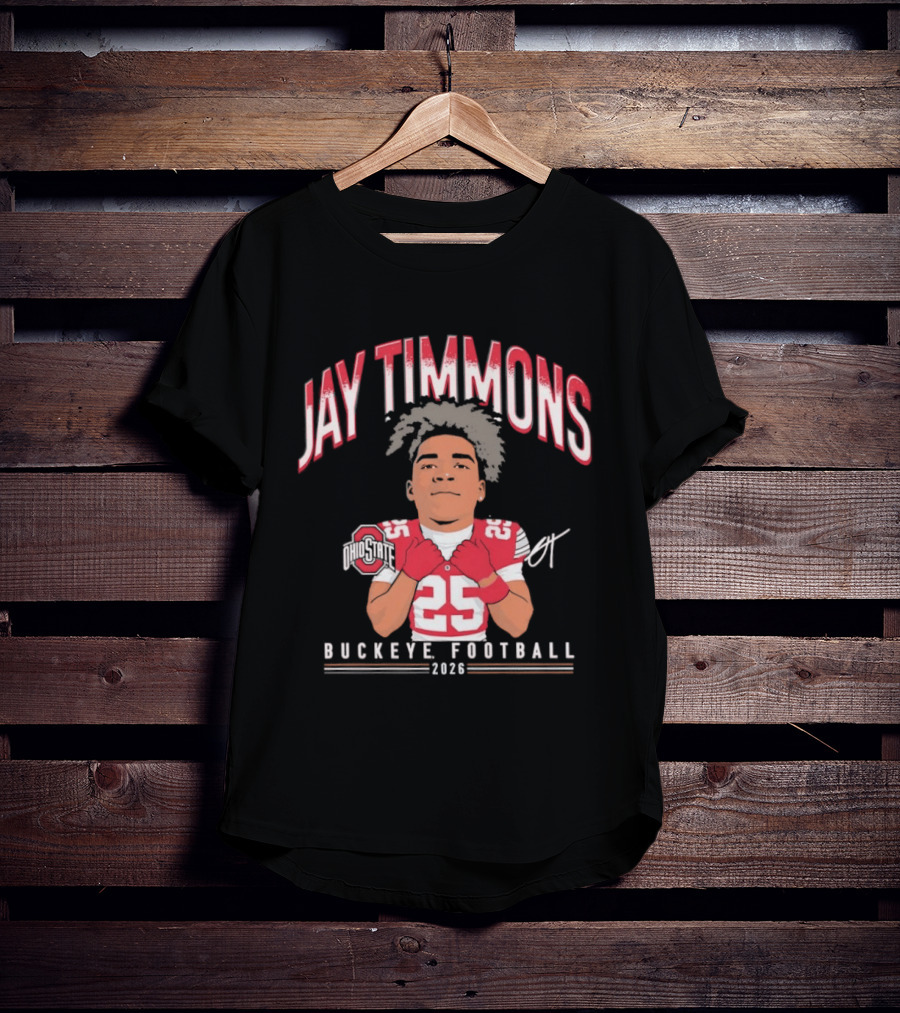 Jay Timmons 2026 Buckeye Football No 25 T-Shirt