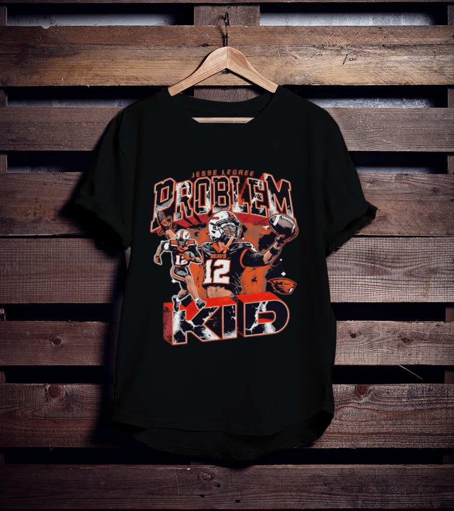 Jesse Legree Problem Kid No 12 Beavs Football Oregon State Beavers T-Shirt