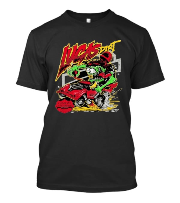 Lucas Dirt Floracing Mad Mark Lucas Oil Late Model T-Shirt