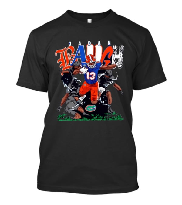 Florida Gators Jadan Baugh No 13 NCAA Football Caricature T-Shirt