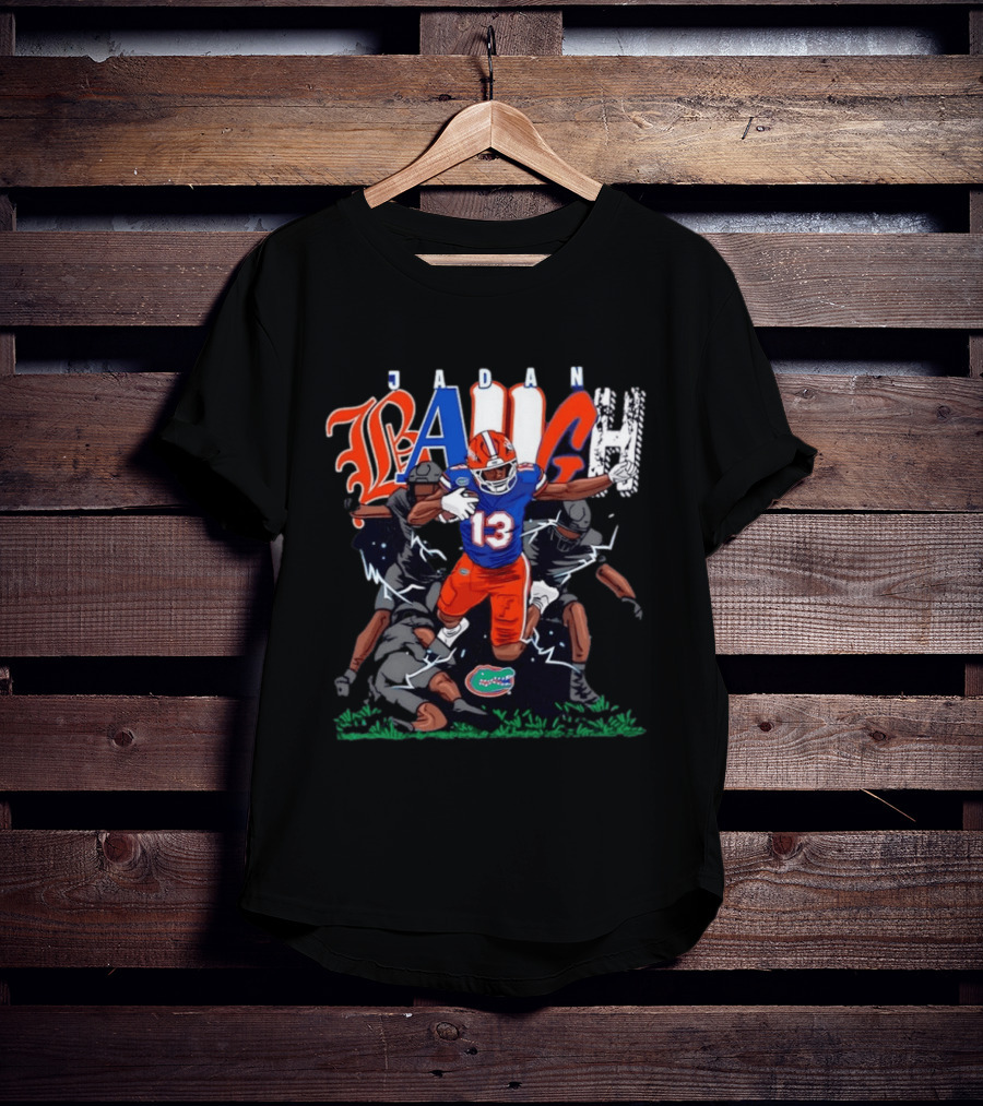 Florida Gators Jadan Baugh No 13 NCAA Football Caricature T-Shirt