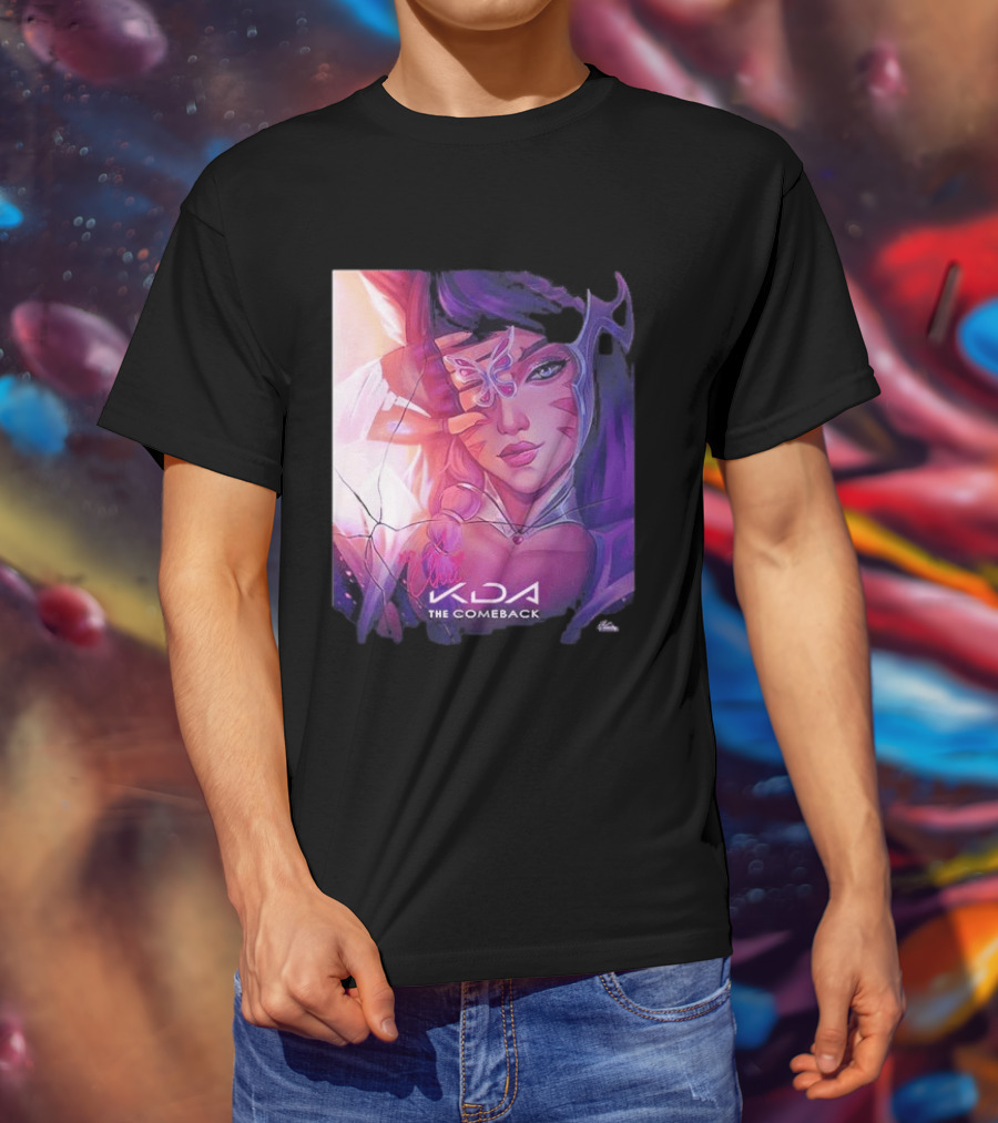 Ahri KDA The Comeback Arcane League Of Legends By Nikkotari T-Shirt