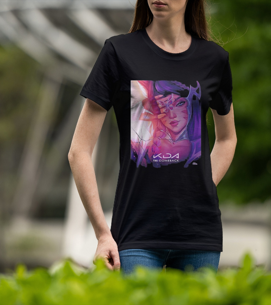 Ahri KDA The Comeback Arcane League Of Legends By Nikkotari T-Shirt