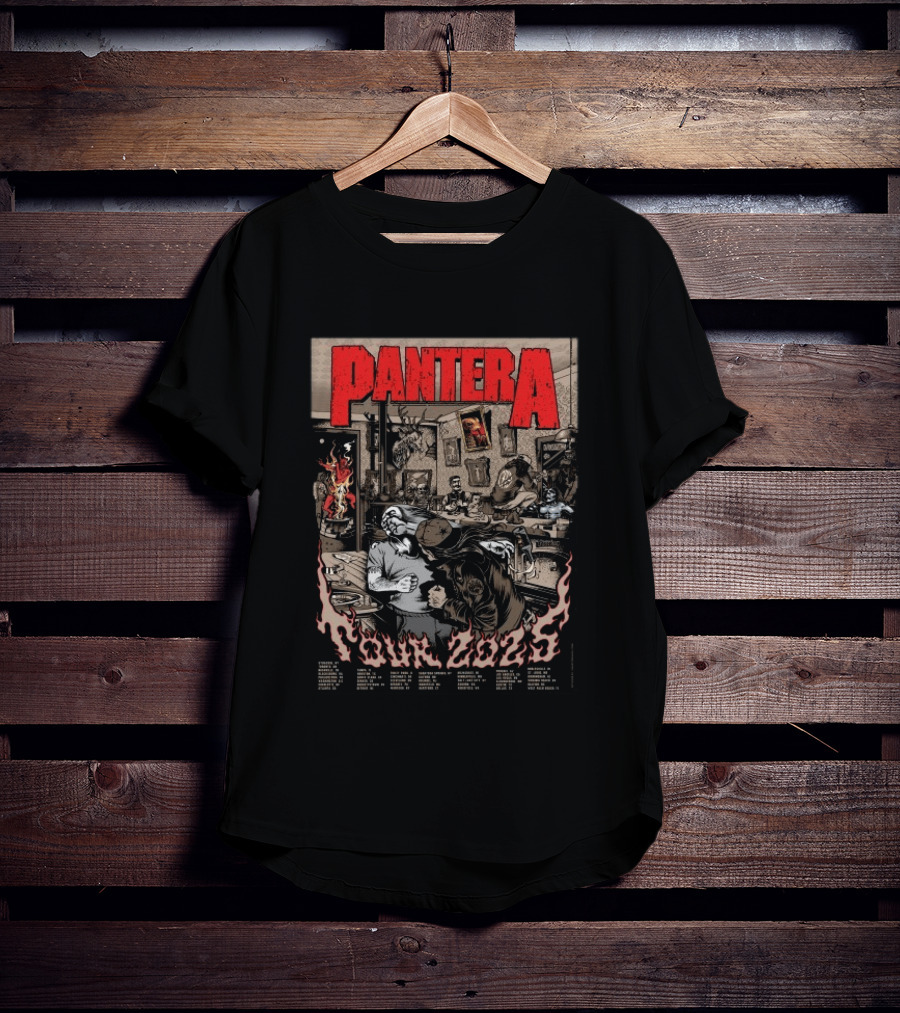 Pantera Tour 2025 Every Album Cover Combined Texas Stops T-Shirt