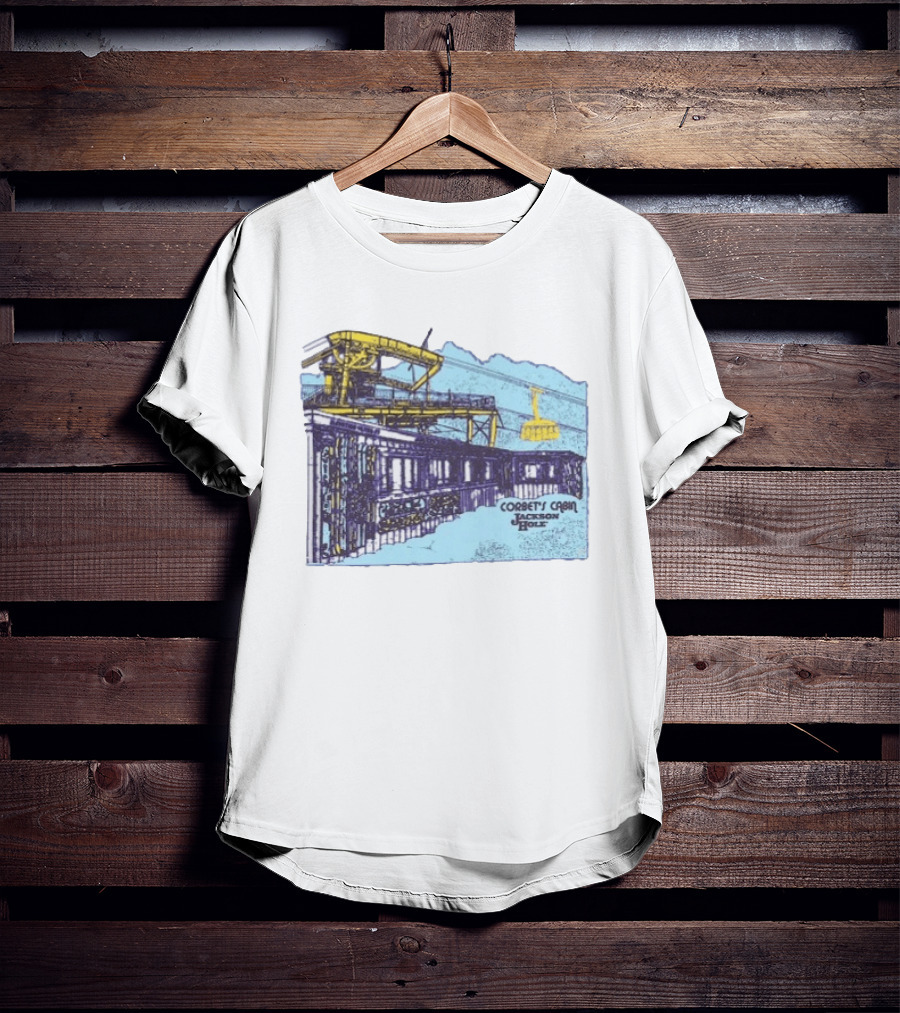 Jackson Hole Corbets Cabin Tram Wyoming Scenic Adventure T-Shirt