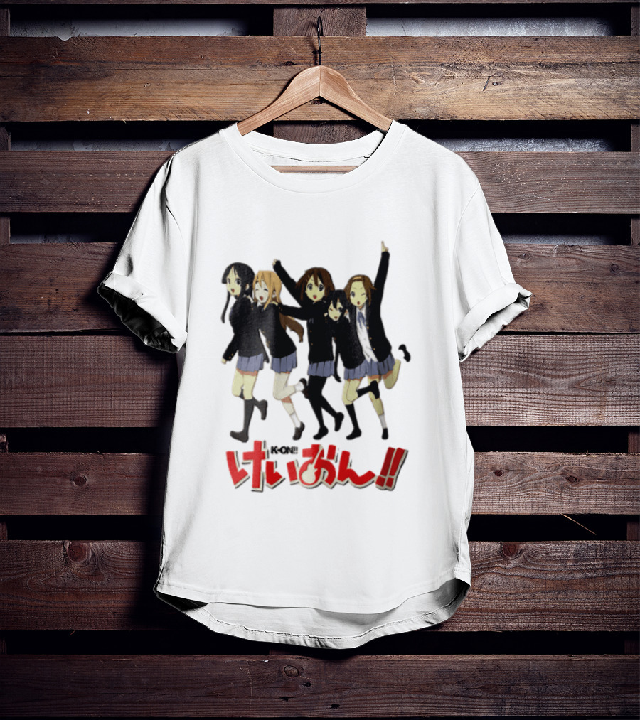 K On Five Anime Girls Jumping Together T-Shirt