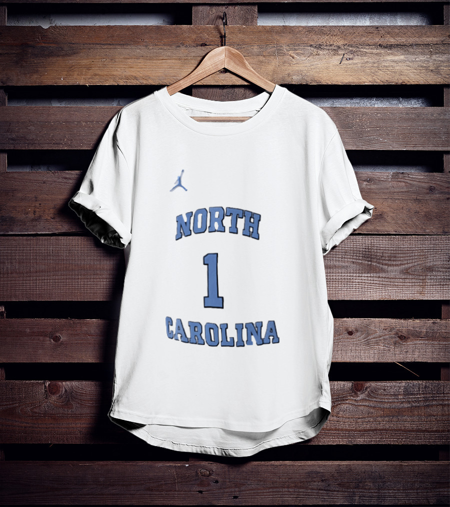 North Carolina Tar Heels Jordan Brand Number 1 Home Replica Basketball T-Shirt