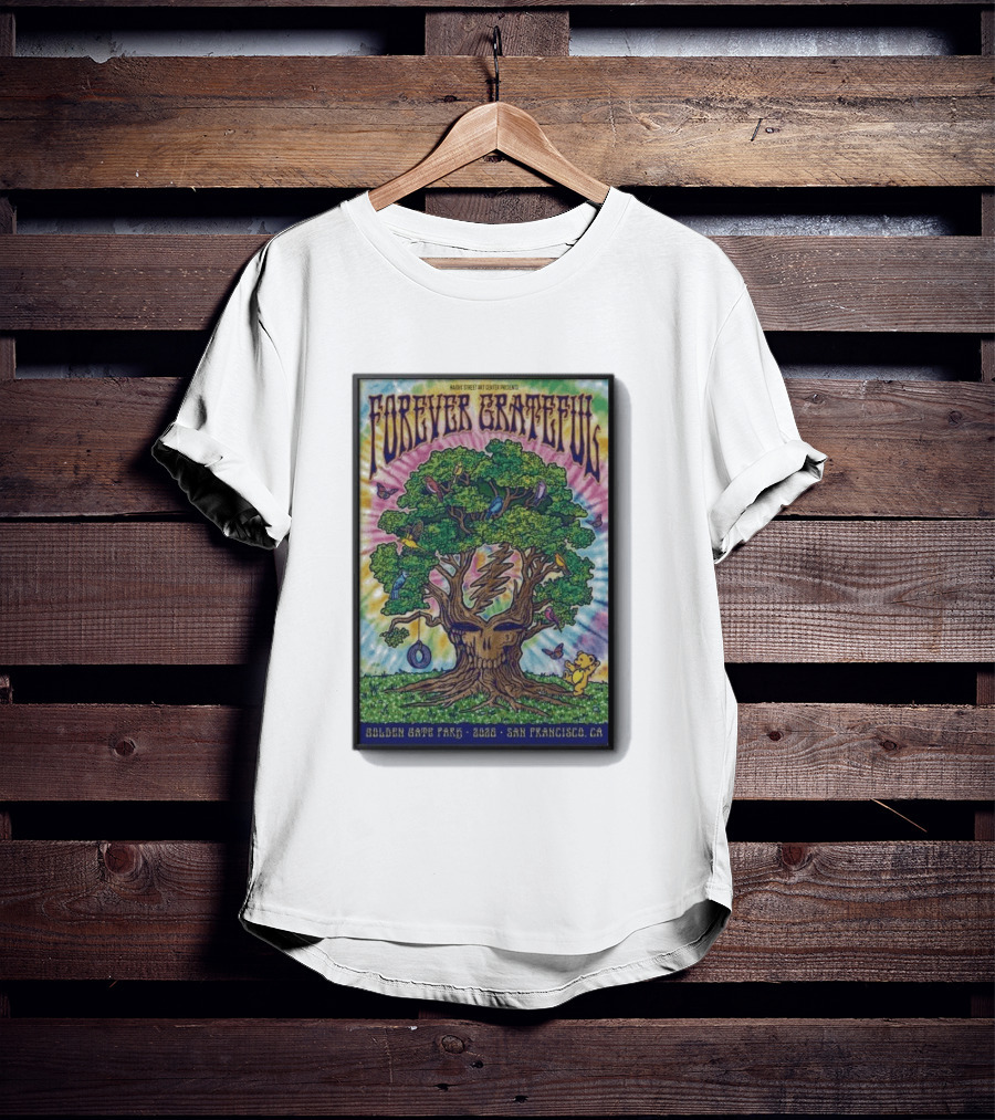 Forever Grateful Rainbow Tree Golden Gate Park 2026 San Francisco T-Shirt