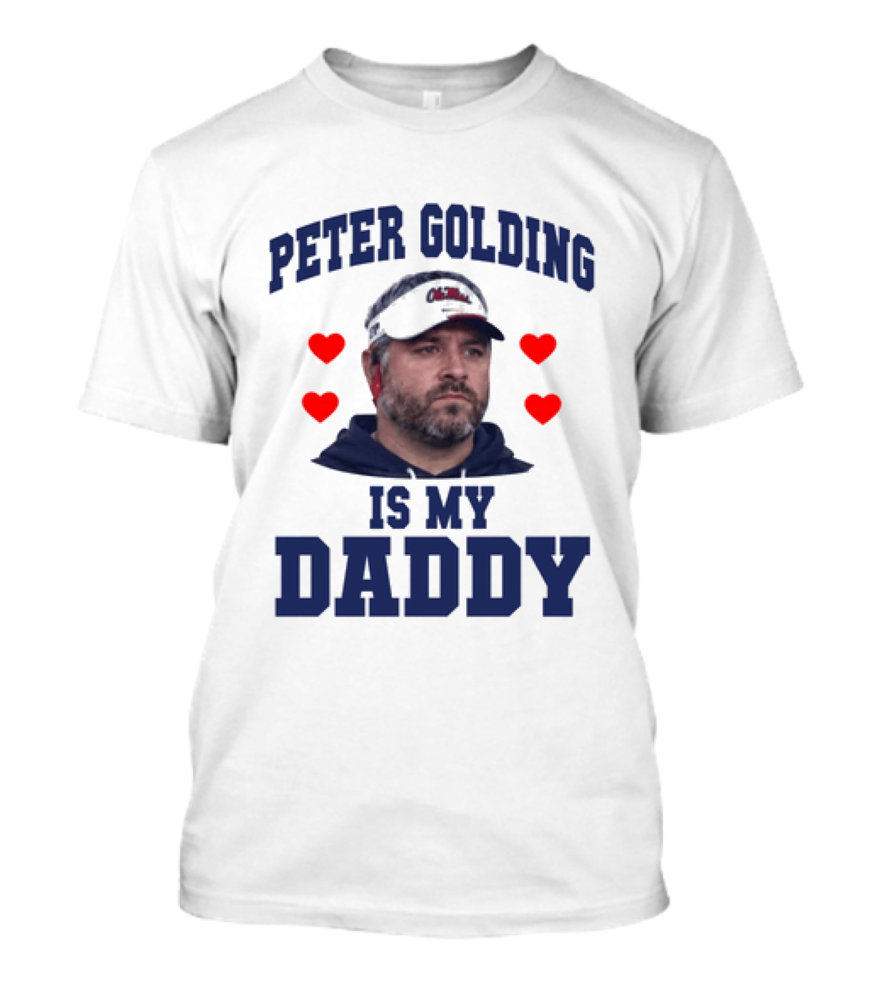 Peter Golding Is My Daddy Red Hearts T-Shirt