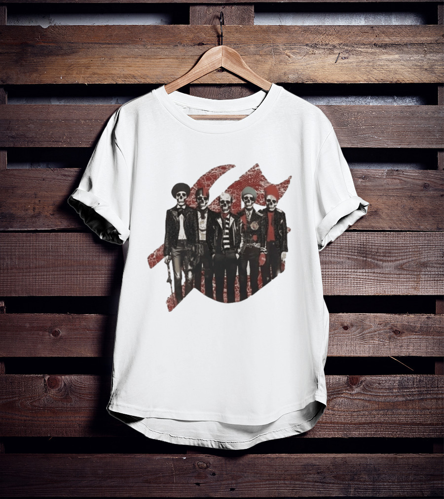 Yan Diomande Godspeed New York Guitar Heros Bone Studded T-Shirt