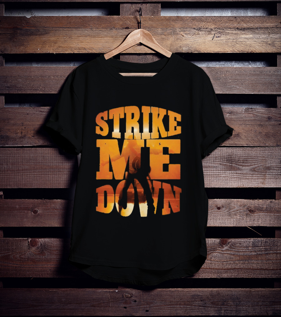 Charles Wesley Godwin Strike Me Down Burnt Orange Cowboy T-Shirt