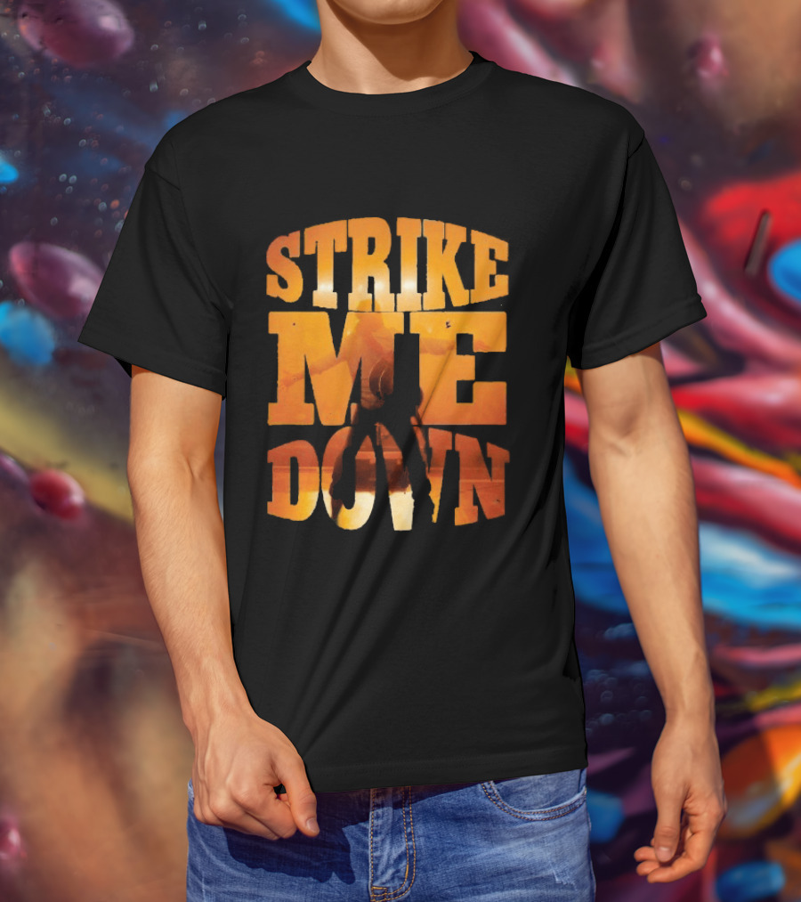 Charles Wesley Godwin Strike Me Down Burnt Orange Cowboy T-Shirt