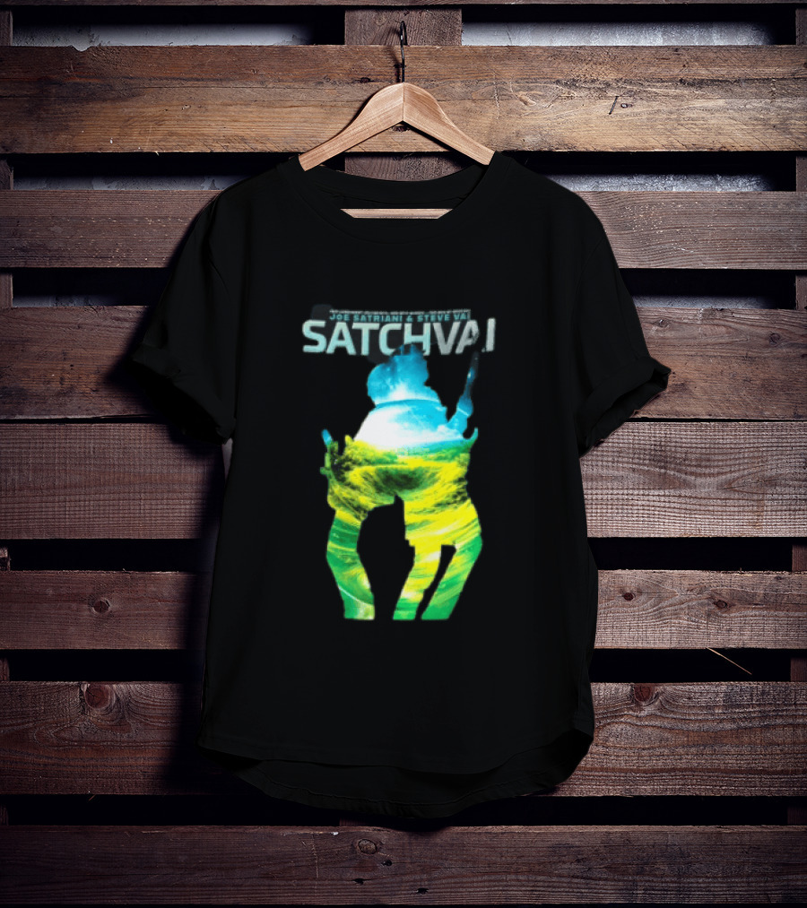 Joe Satriani Steve Vai Satch Vai Legendary Guitarists The Sea Of Emotion T-Shirt