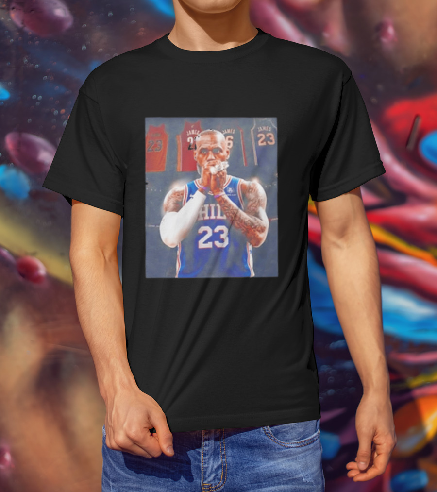 LeBron James Rings Los Angeles Lakers 23 Jerseys 76ers 23 T-Shirt