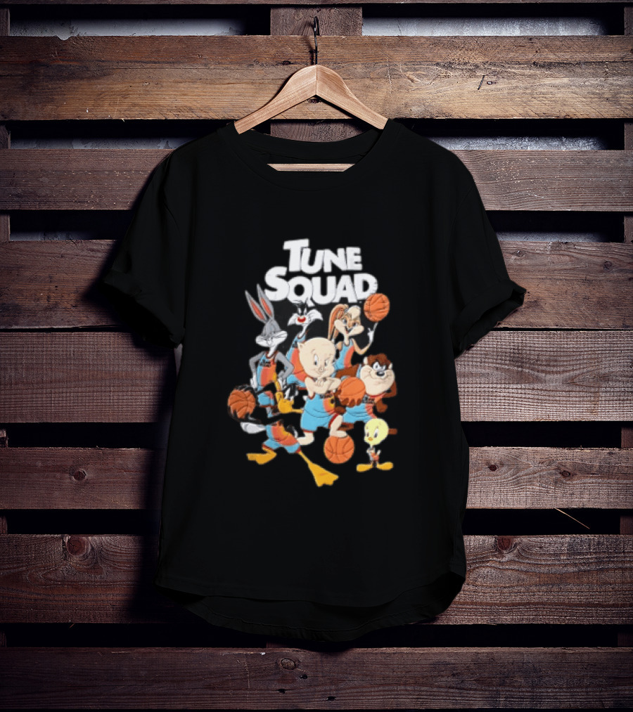 Tune Squad Looney Tunes Characters Basketball Space Jam T-Shirt