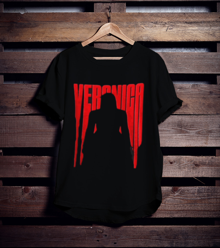 Veronica Red Dripping Font T-Shirt