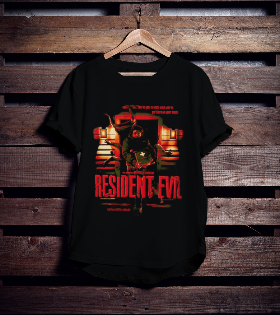 You Have Got No Idea What You Have Got There In Your Hands Austin Abrams Resident Evil T-Shirt