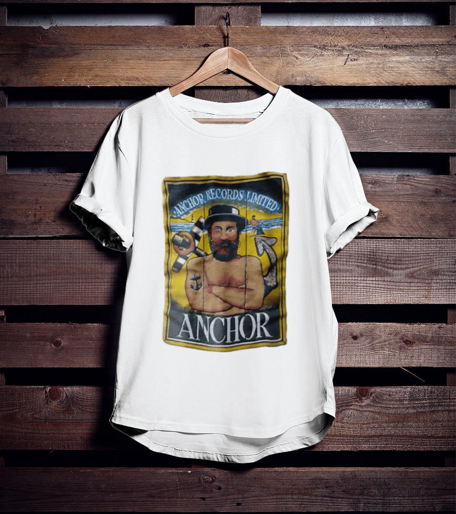 Anchor Records Limited Bearded Sailor With Tattooed Arms T-Shirt
