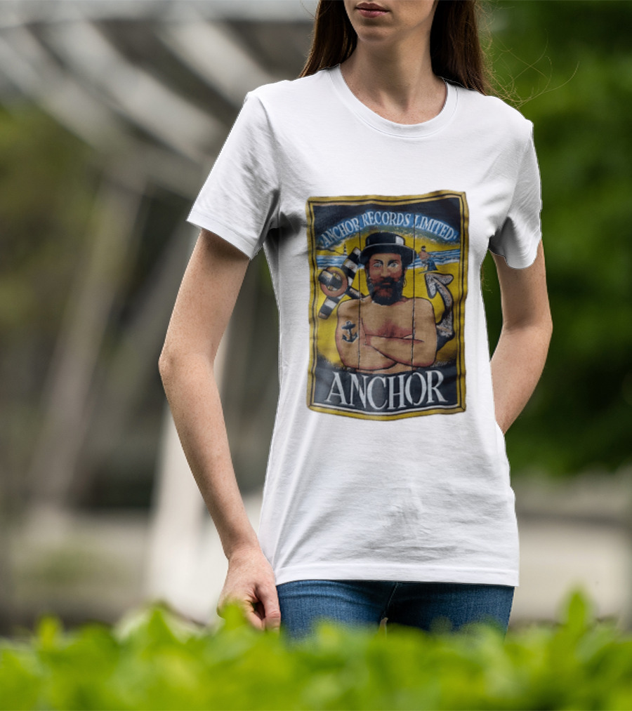 Anchor Records Limited Bearded Sailor With Tattooed Arms T-Shirt