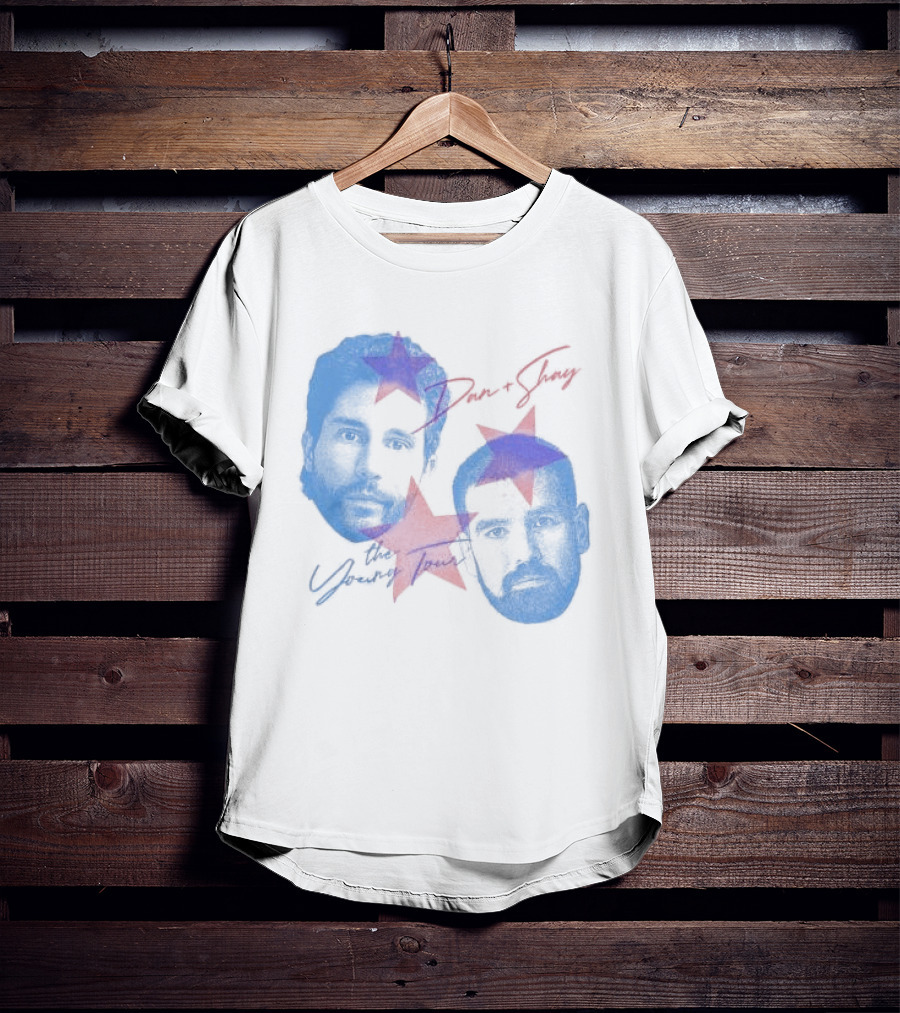 Dan And Shay The Young Tour Crewneck Stars Faces T-Shirt