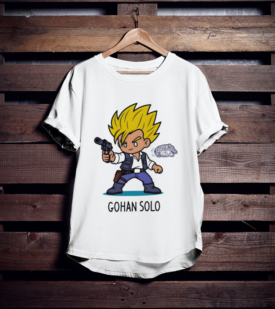 Gohan Solo Star Wars Dragon Ball Z Mashup Super Saiyan T-Shirt