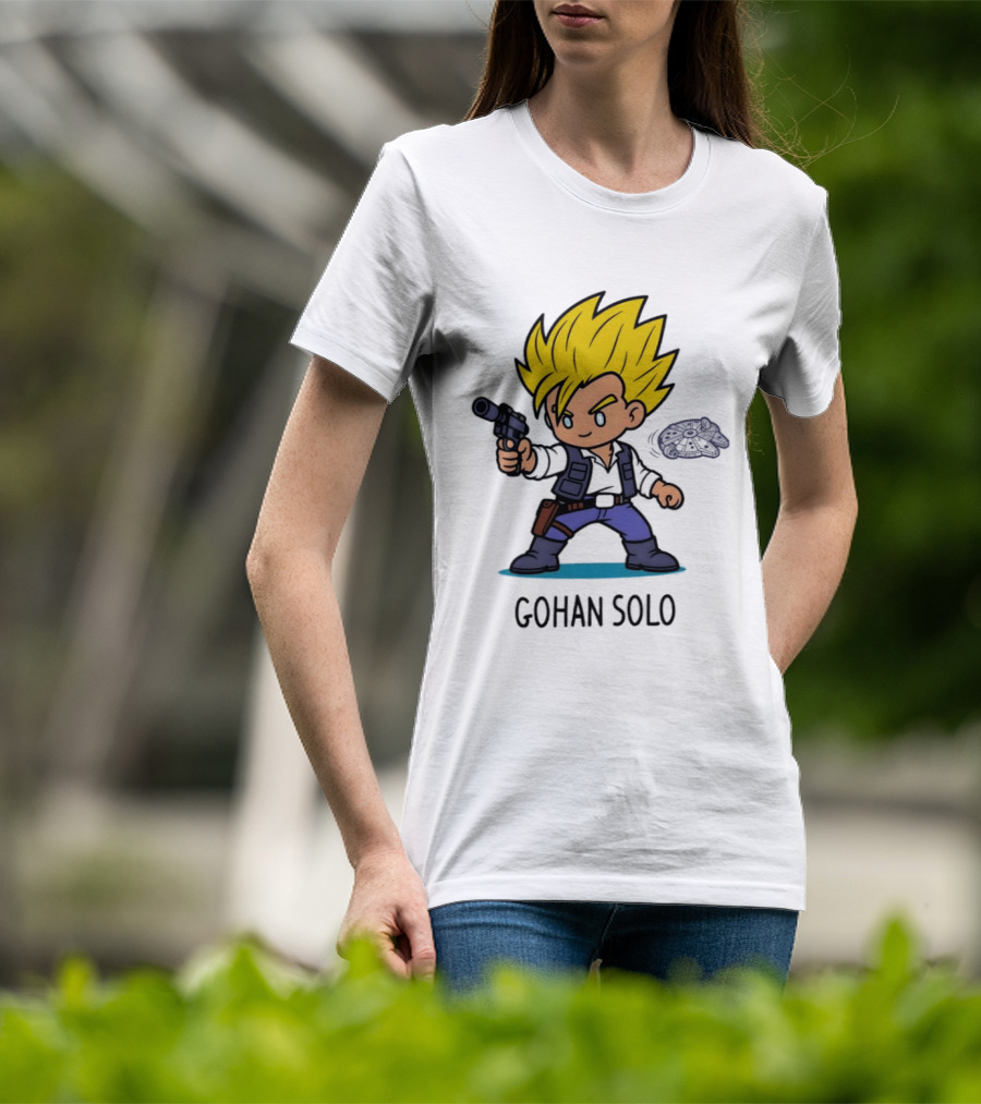 Gohan Solo Star Wars Dragon Ball Z Mashup Super Saiyan T-Shirt