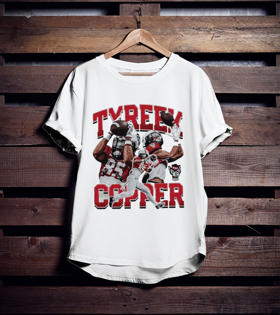 Tyreek Copper NC State Wolfpack Football Collage T-Shirt
