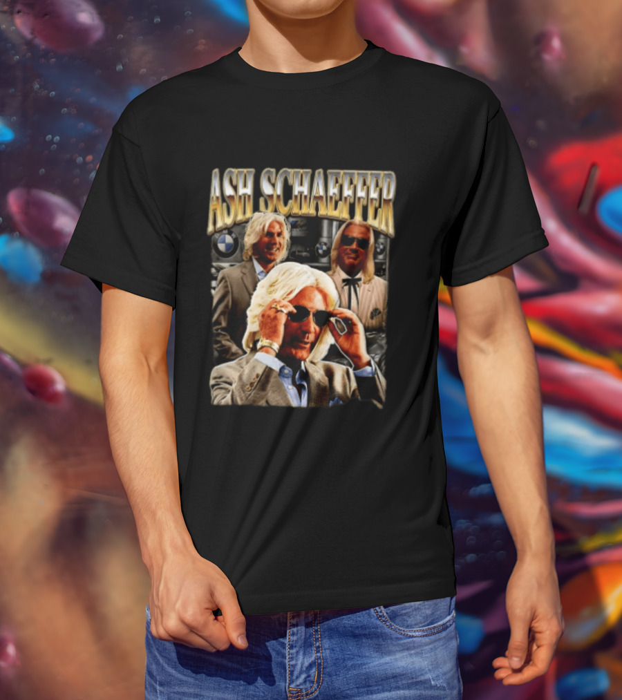 ASH SCHAEFFER Bootleg BMW Sunglasses Suit T-Shirt
