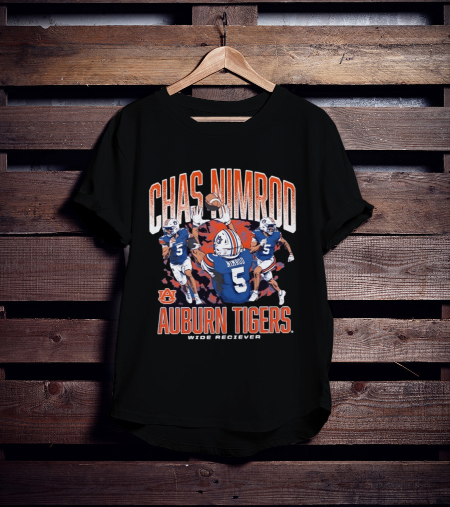 Chas Nimrod No 5 Auburn Tigers Wide Receiver T-Shirt