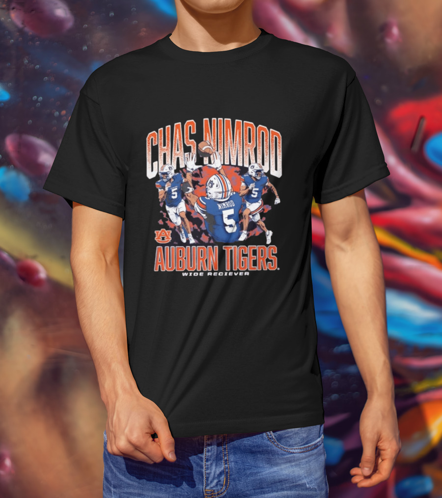 Chas Nimrod No 5 Auburn Tigers Wide Receiver T-Shirt