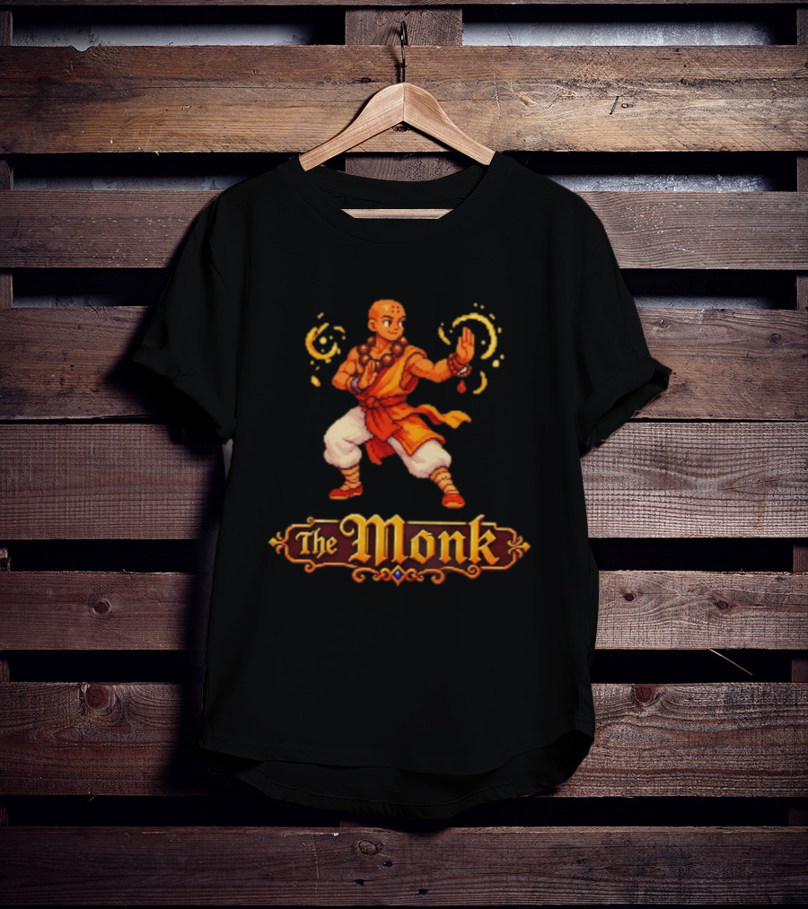 The Monk 16 Bit Retro Game T-Shirt