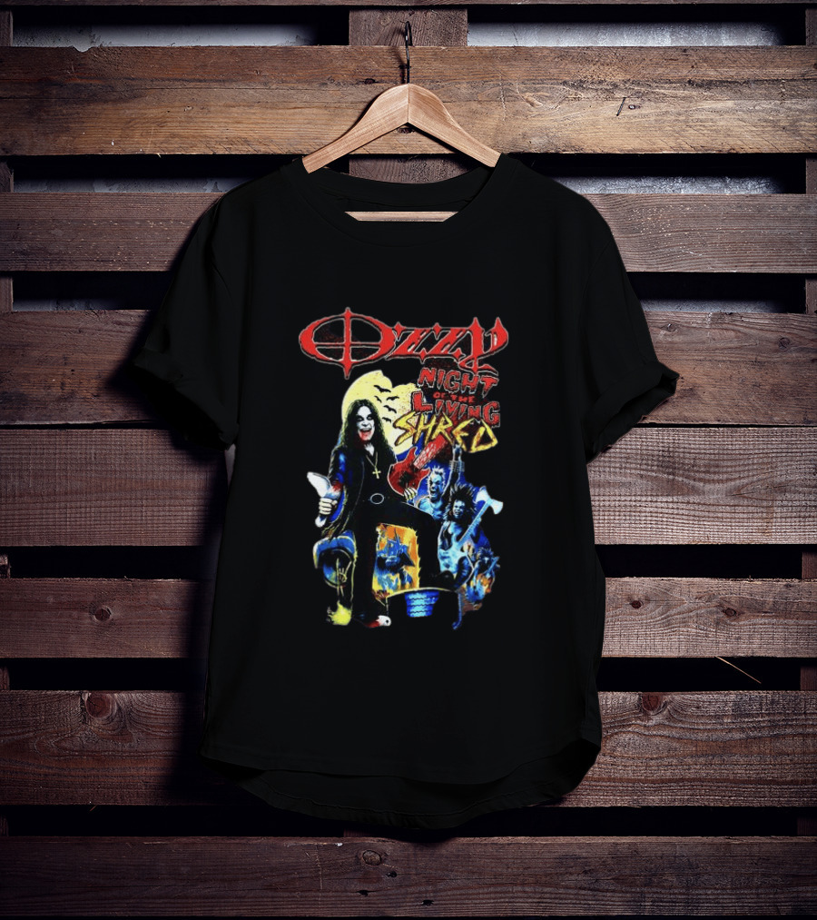 Ozzy Night Of The Living Shred Black T-Shirt