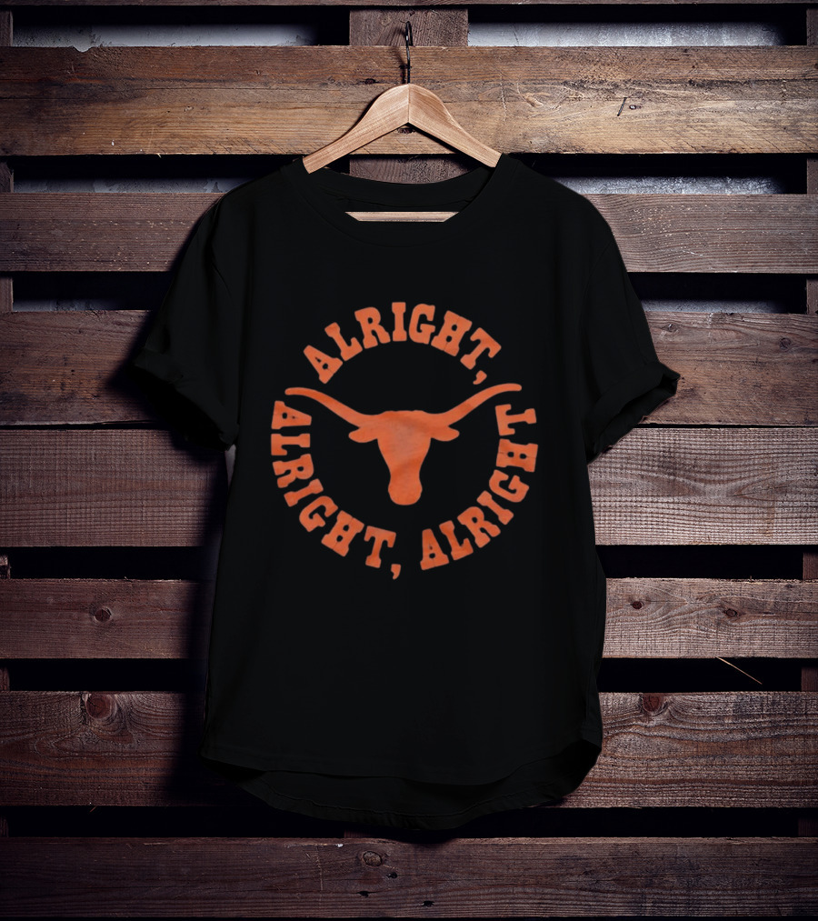 Alright Alright Alright Texas Longhorns Distressed T-Shirt