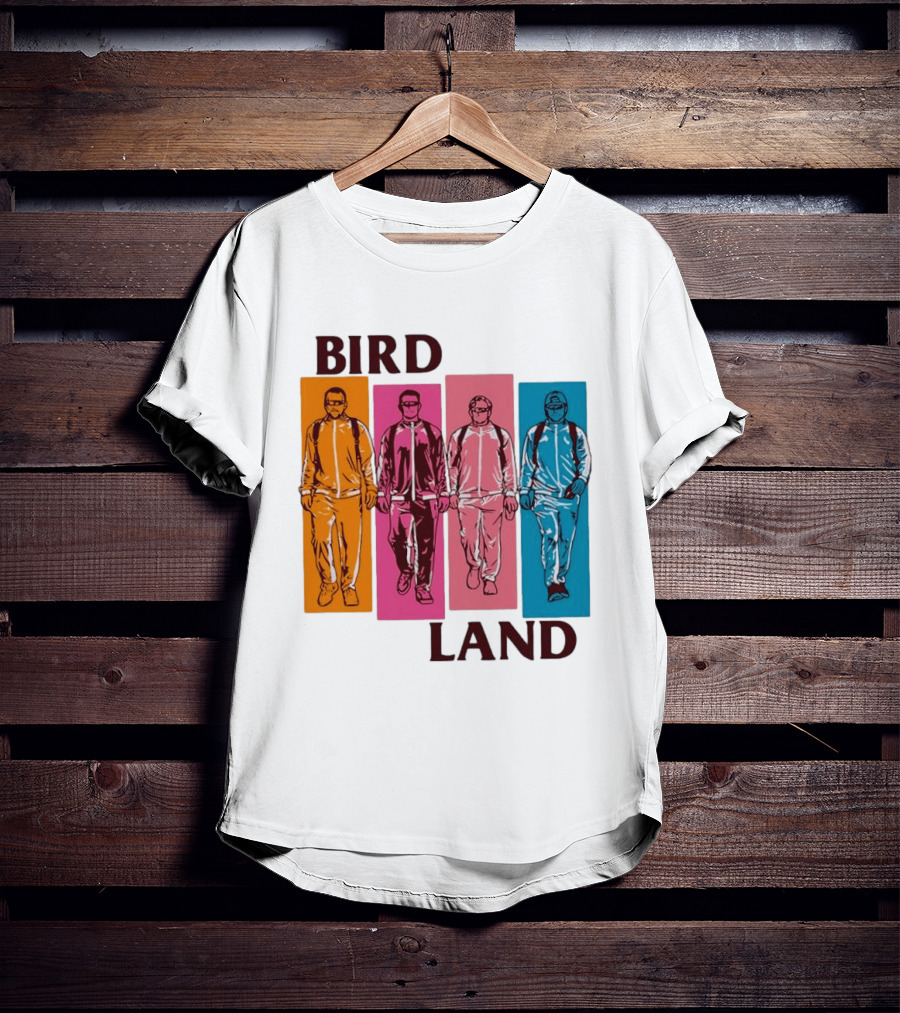 Baltimore Orioles Birdland Colorful Walking Figures T-Shirt