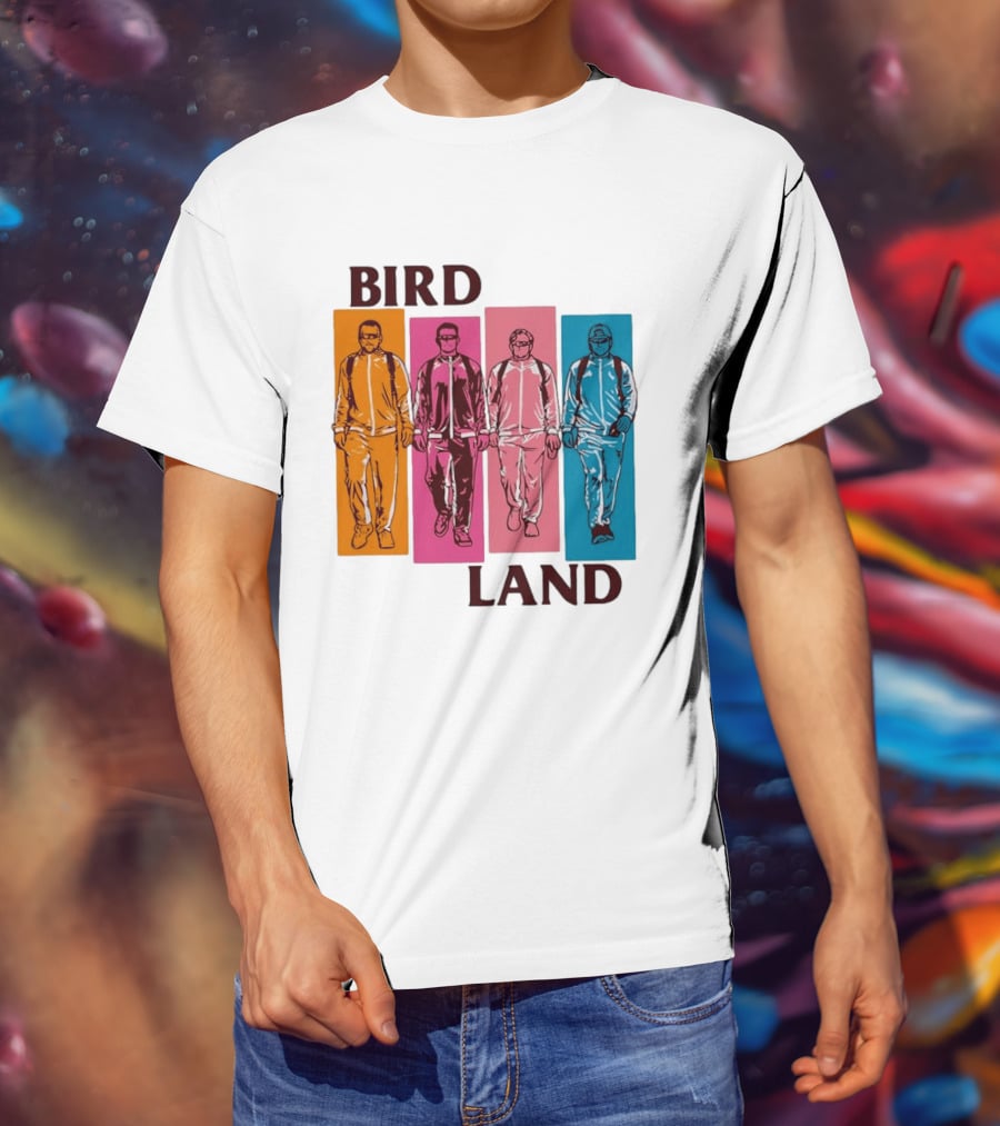 Baltimore Orioles Birdland Colorful Walking Figures T-Shirt