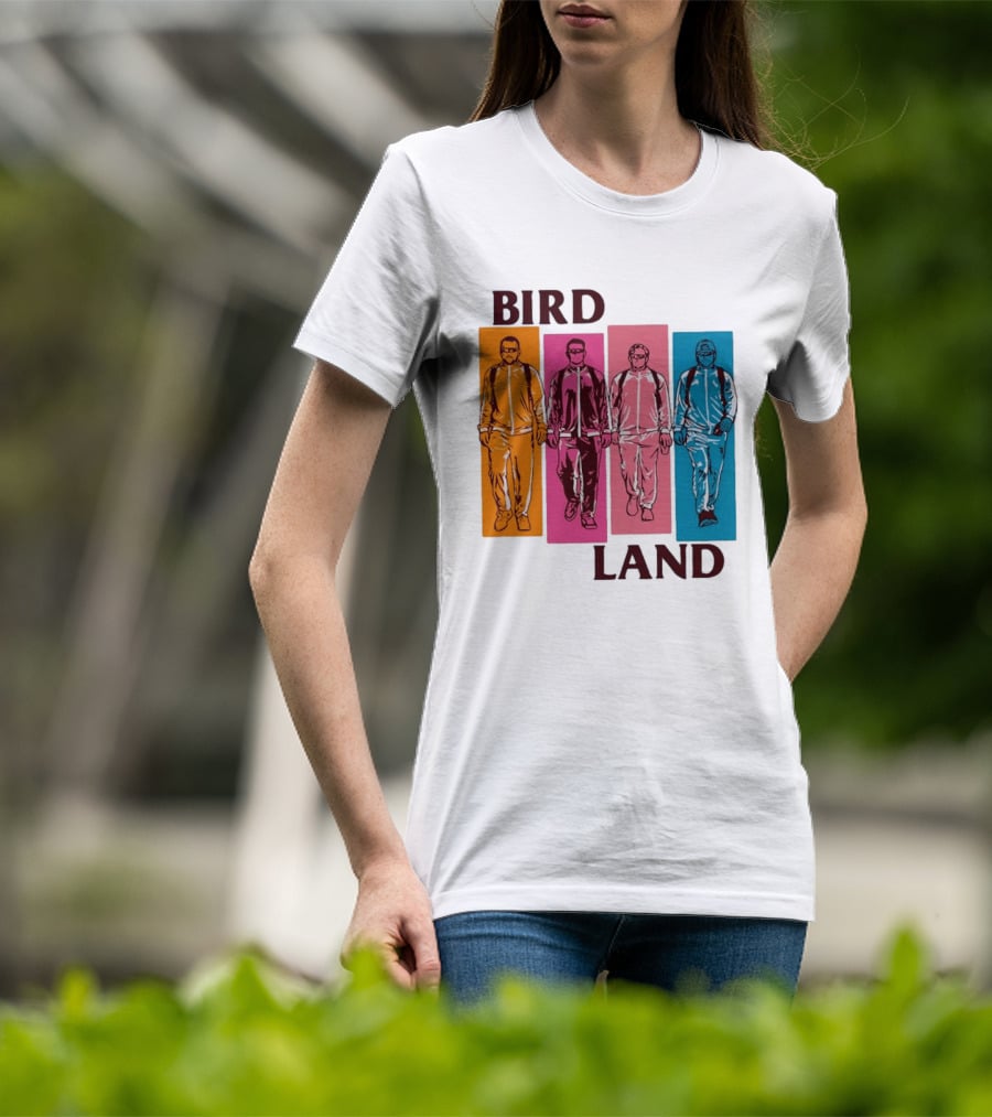 Baltimore Orioles Birdland Colorful Walking Figures T-Shirt