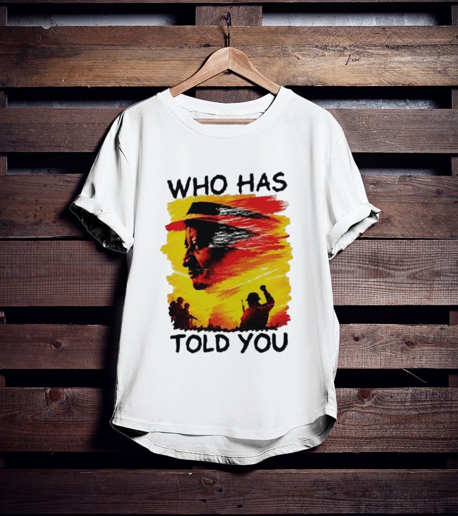 Edwin Sifuna Wears Raila Odinga's Who Has Told You T-Shirt