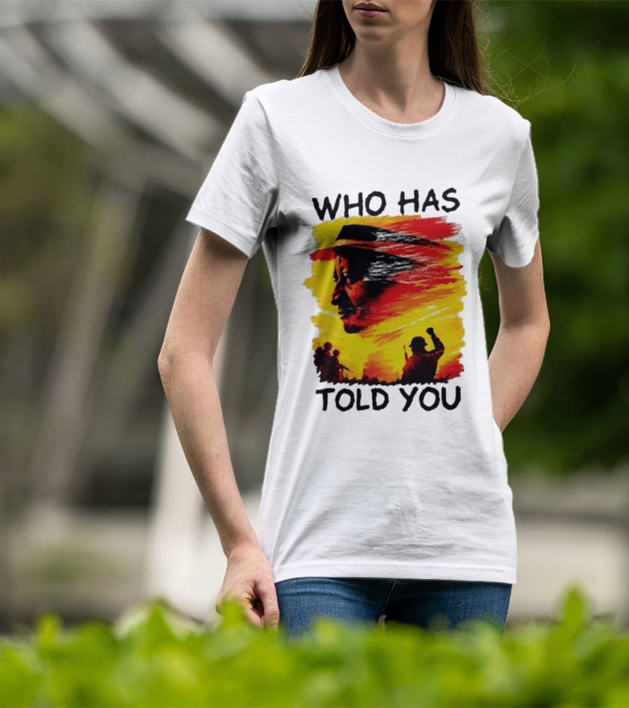Edwin Sifuna Wears Raila Odinga's Who Has Told You T-Shirt