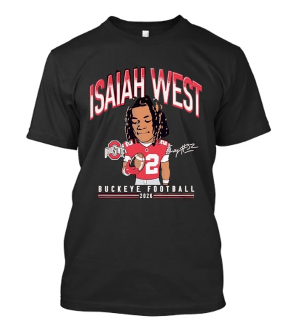 2026 Ohio State Buckeyes Isaiah West Buckeye Football T-Shirt