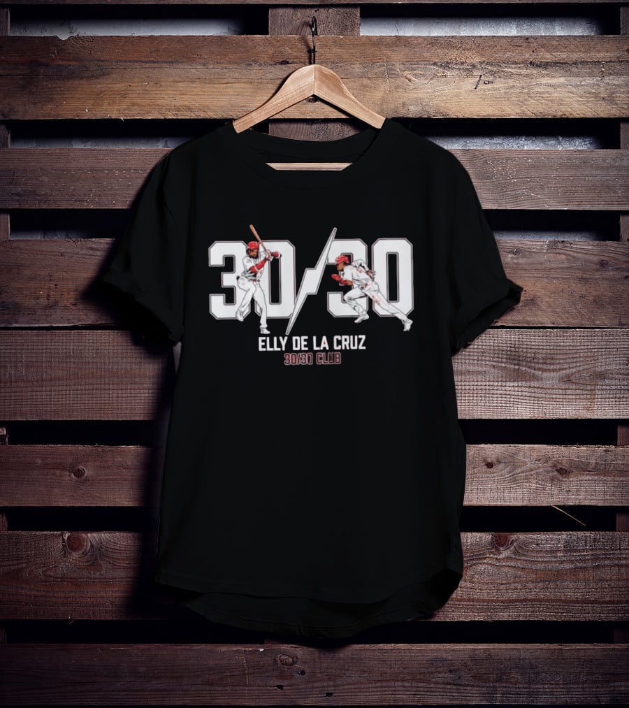 Cincinnati Reds Baseball Elly De La Cruz 30/30 Club T-Shirt