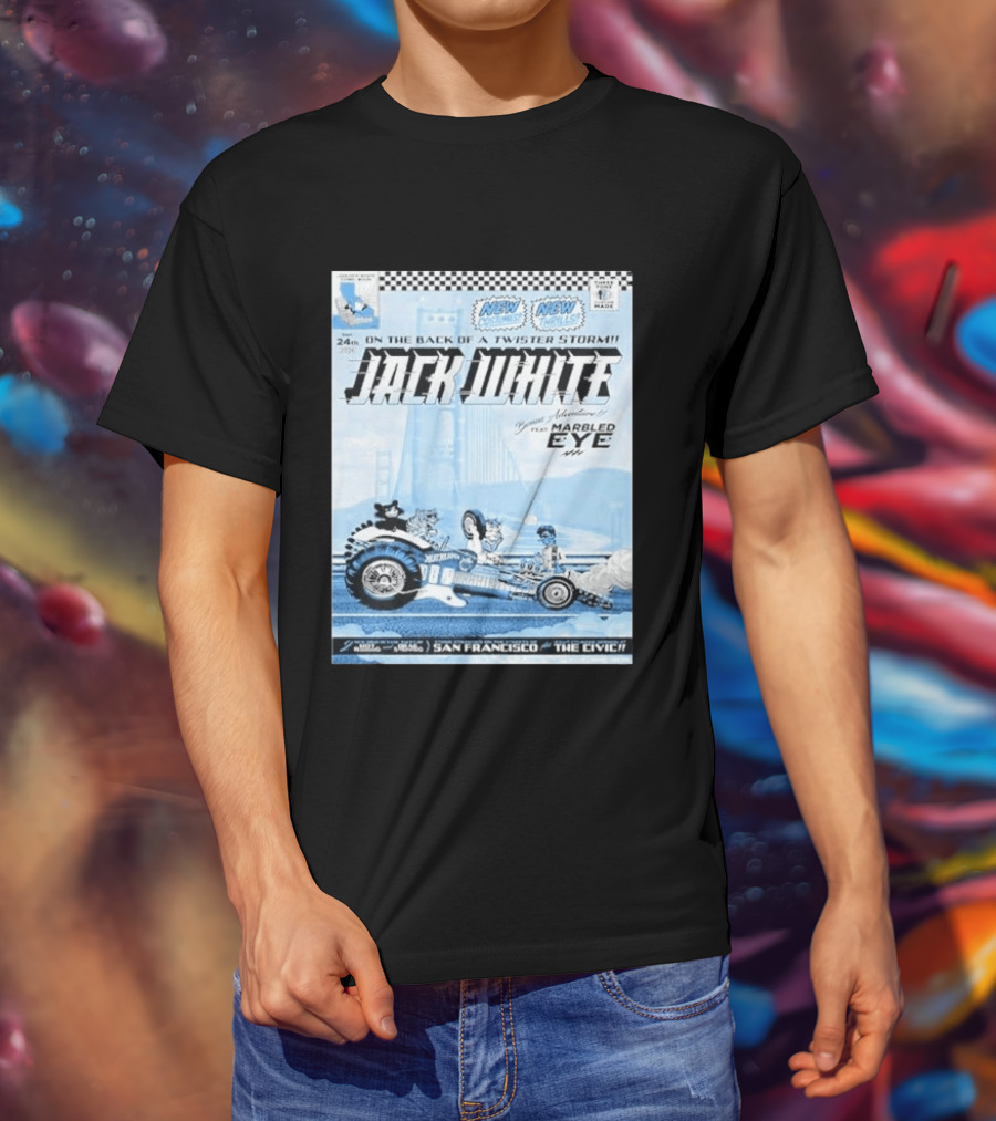 Jack White San Francisco Event At Bill Graham Civic Featuring Marbled Eye 2026 T-Shirt