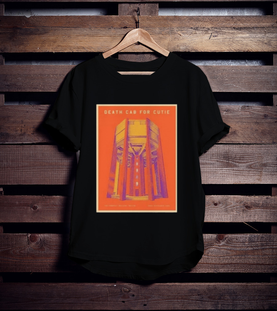 Death Cab For Cutie September 23 2026 Bristol I Built You A Tower Tour Prospect Building UK Event T-Shirt