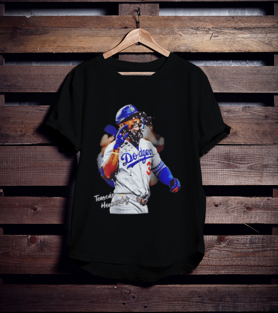 Los Angeles Dodgers Teoscar Hernandez MLB Player Celebration T-Shirt