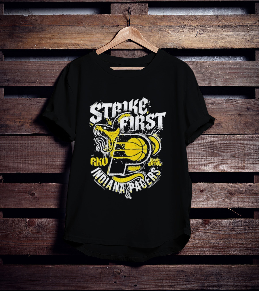 Strike First Indiana Pacers RKO Randy Orton Snake T-Shirt