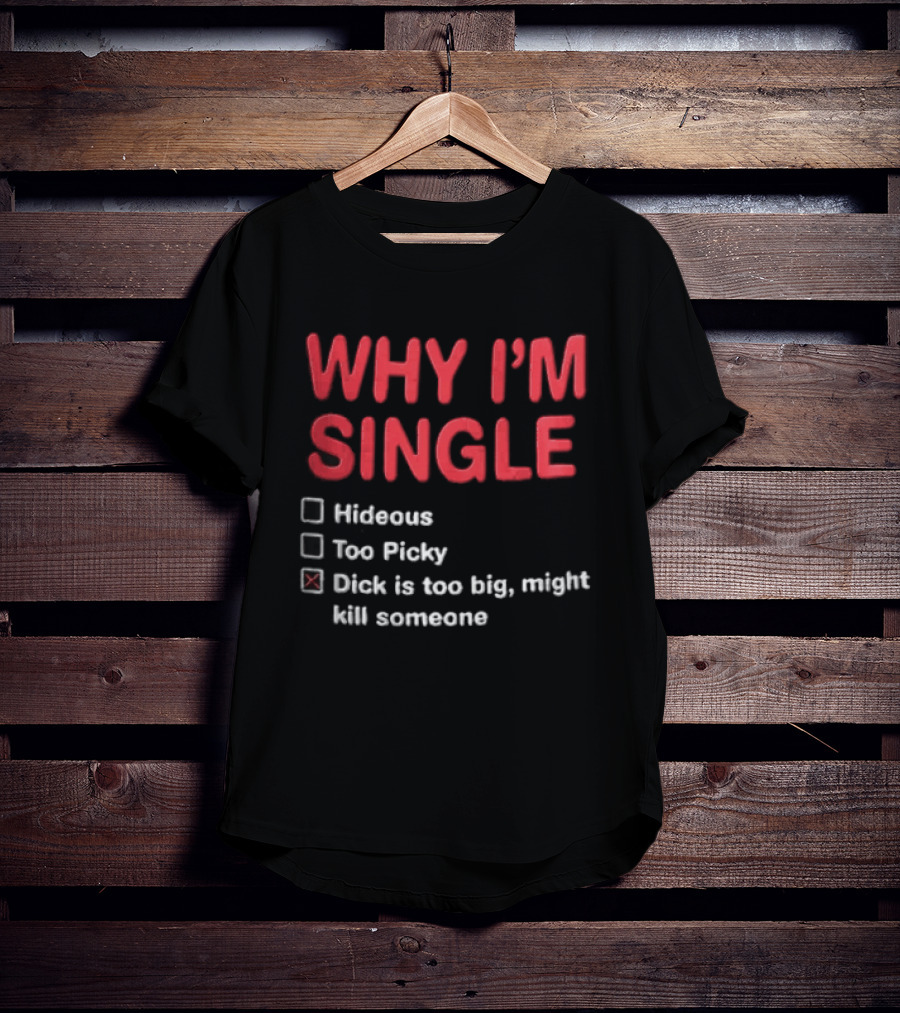 Why I'm Single Hideous Too Picky Just Might Hurt Someone T-Shirt
