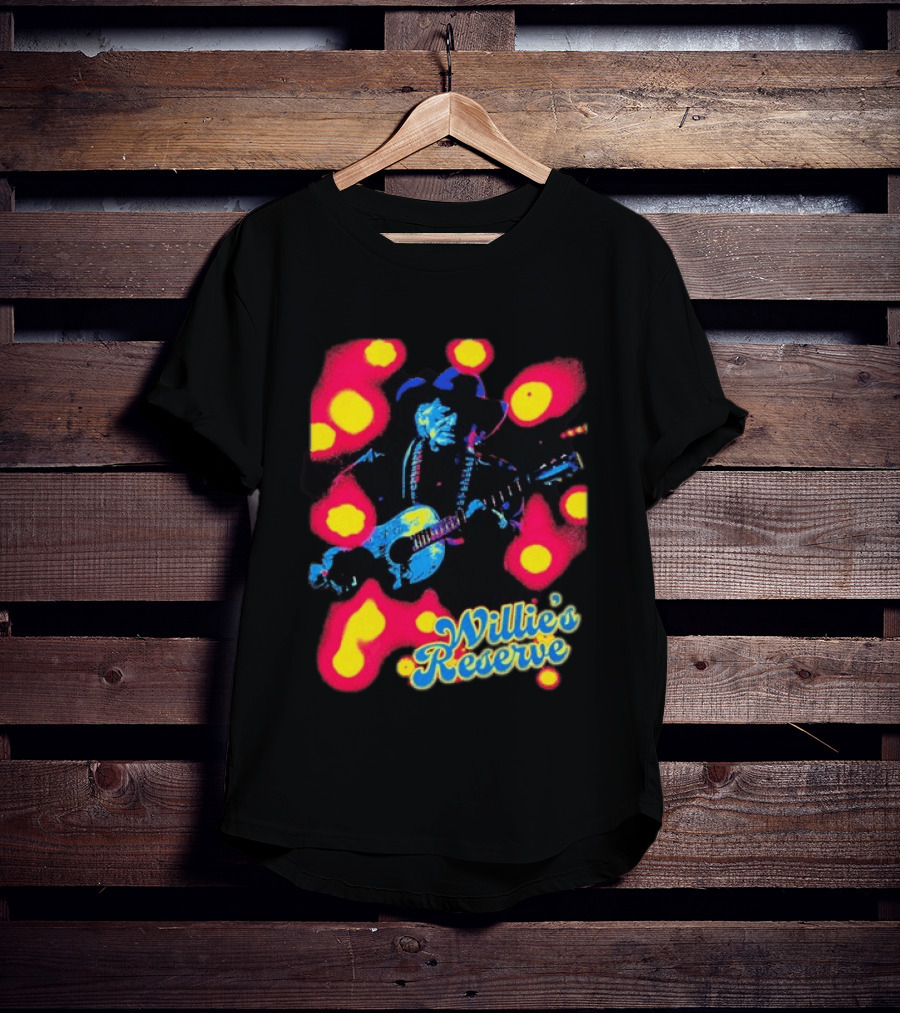 Willie's Nelson Reserve Psychedelic Country Music Legend T-Shirt