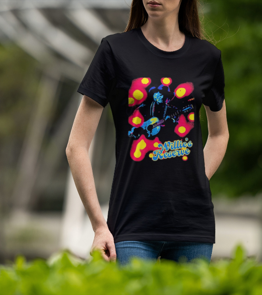 Willie's Nelson Reserve Psychedelic Country Music Legend T-Shirt